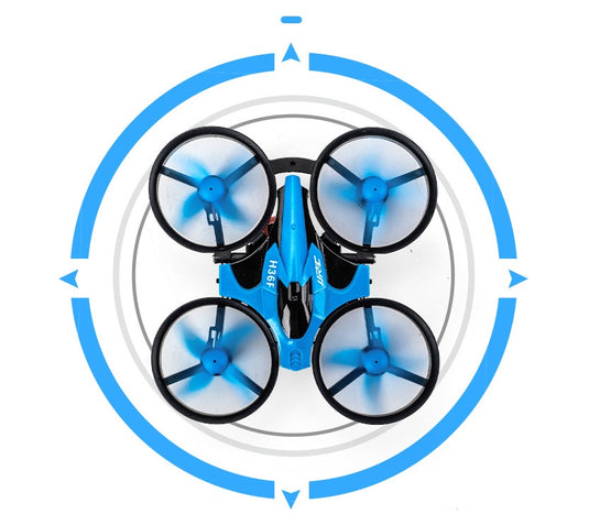 3-in-1 RC Drone: Land, Air, and Water Quadcopter Vehicle