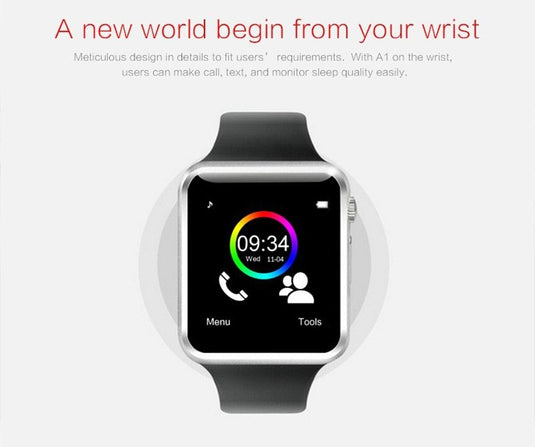 Smartwatch with 2G SIM, Touch Screen, Waterproof & Call Function