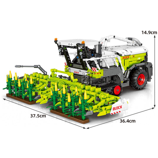 RC Farm Corn Harvester Building Block Puzzle Set