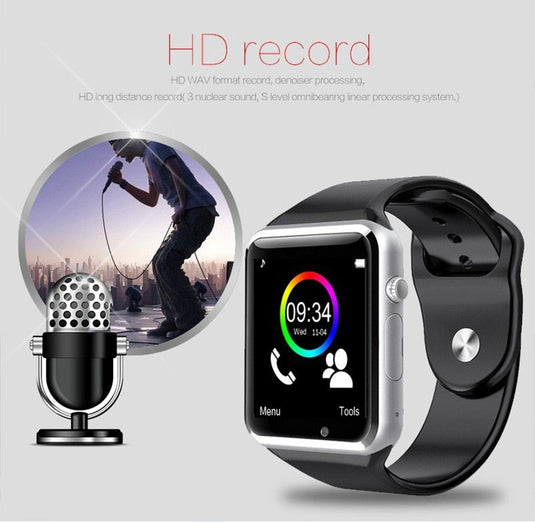 Smartwatch with 2G SIM, Touch Screen, Waterproof & Call Function