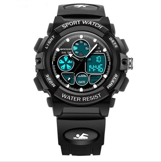 LED Sports Watch with Dual Display & Alarm