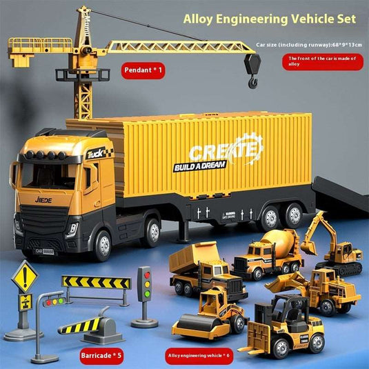 Alloy Container Engineering Vehicle Toy - Practimark