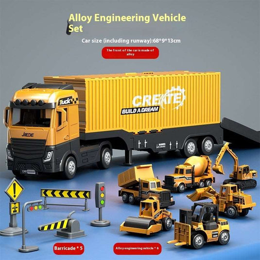 Alloy Container Engineering Vehicle Toy - Practimark