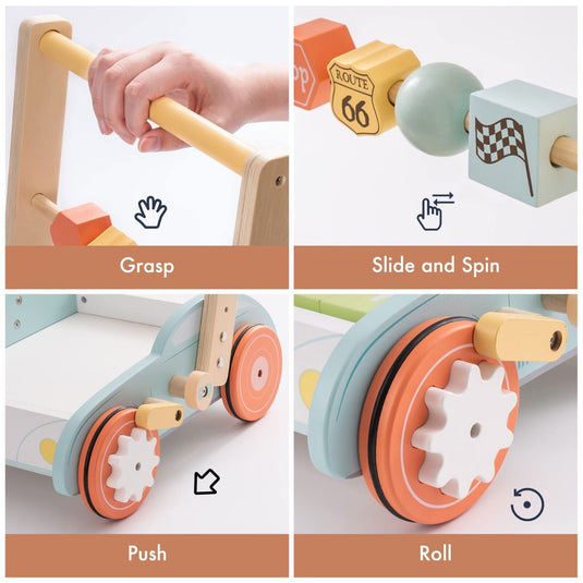 ROBUD Wooden Baby Walker - Practimark