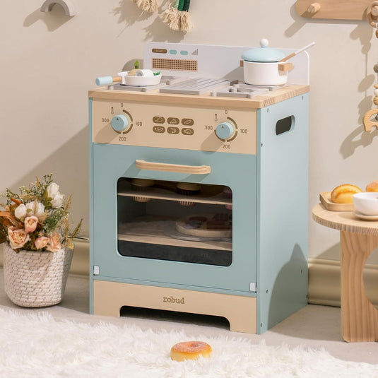 Robud Pretend Play Wooden Oven - Practimark